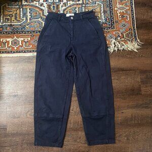 Everlane Cotton Utility Barrel Pants Navy 4